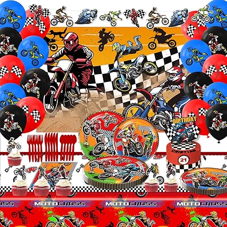 Dirt Bike Party Decoration Set