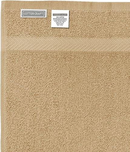 Miniatura 3 de COTTON CRAFT Simplicity toallas de mano ligeras de algodón hilado en anillo, varios colores