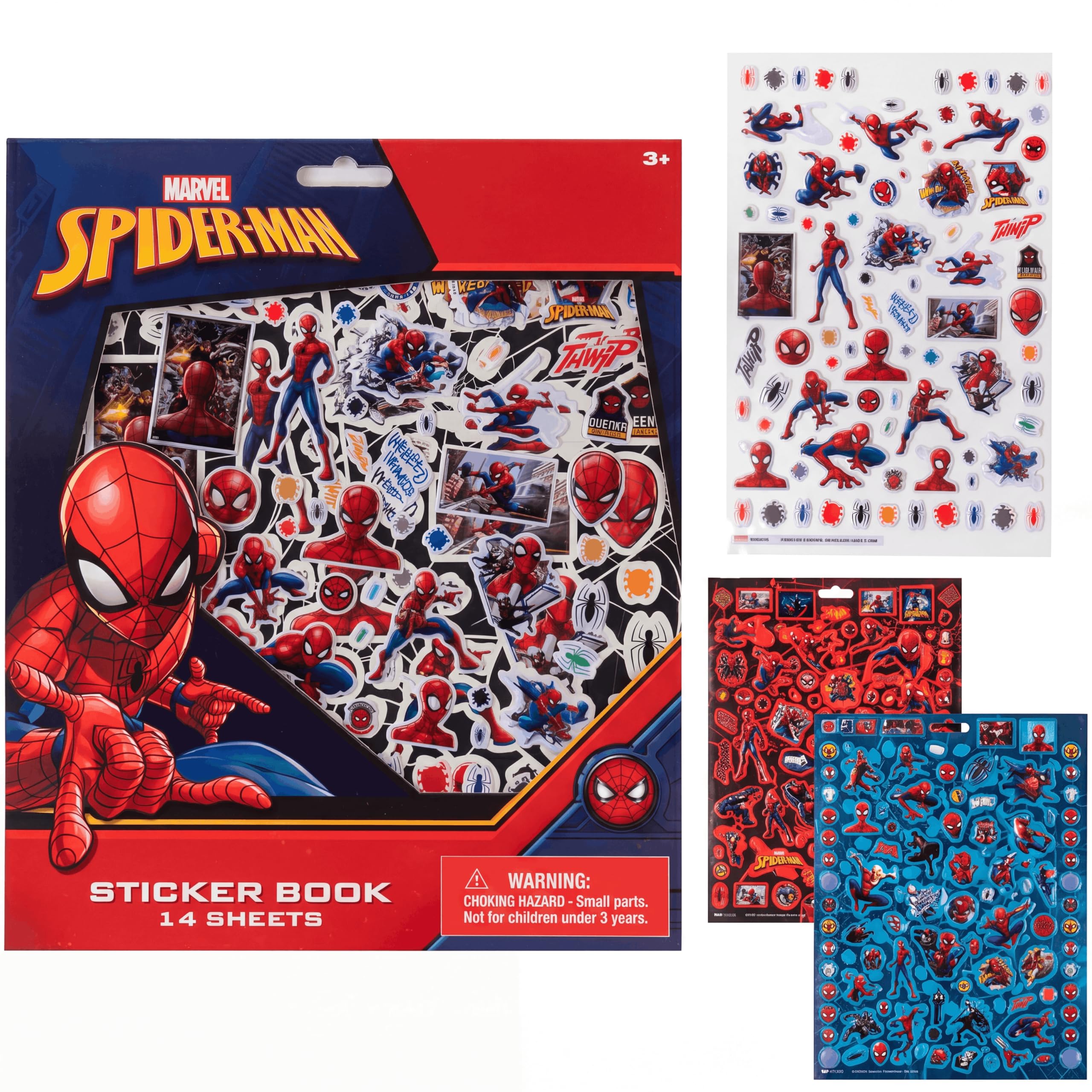 スパイダーマン　登場全作品　パンフレット　１４冊　ステッカー付き、特装版２冊入り Amazon | マーベル スパイダーマン ステッカーブック 子供用 1200+