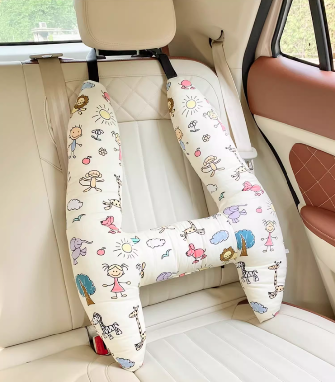 Car Pillow For Kids Kids Car Travel Pillow, H-shape Kids Travel