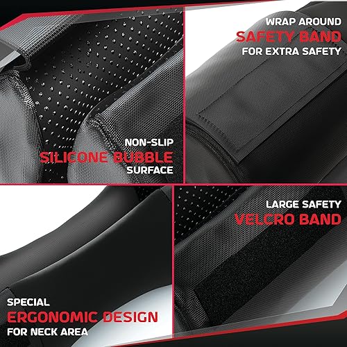 Miniatura 7 de Almohadilla versátil para sentadillas, diseño antideslizante, 100% lavable, cómoda almohadilla de empuje de cadera para barra, se adapta a barras