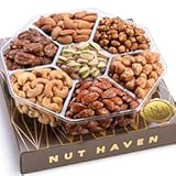 Nuts Gift Basket - Assortment of Sweet & Roasted Salted Gourmet Nuts - Assorted Food Gift Box for Birthday&comma; Family&comma; Sympathy&comma; Men & Women&period;