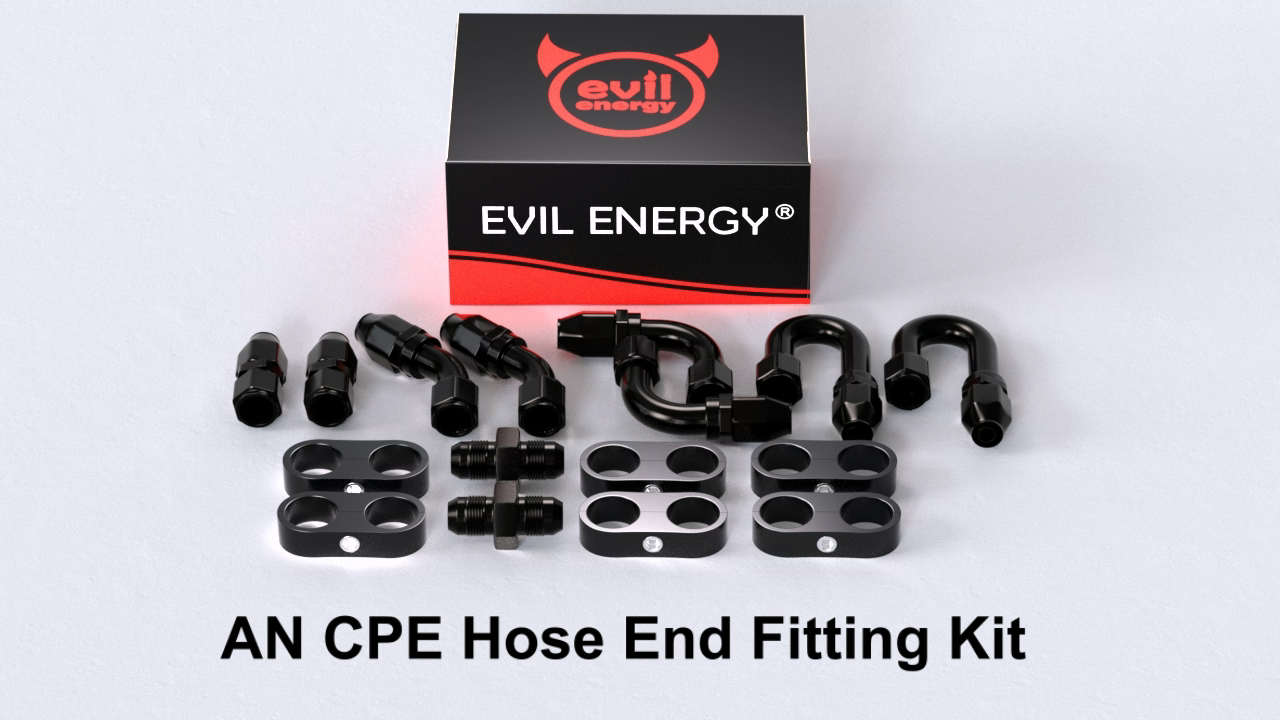 Amazon.com: EVIL ENERGY 6AN Hose End Fitting Kit Straight 45 90