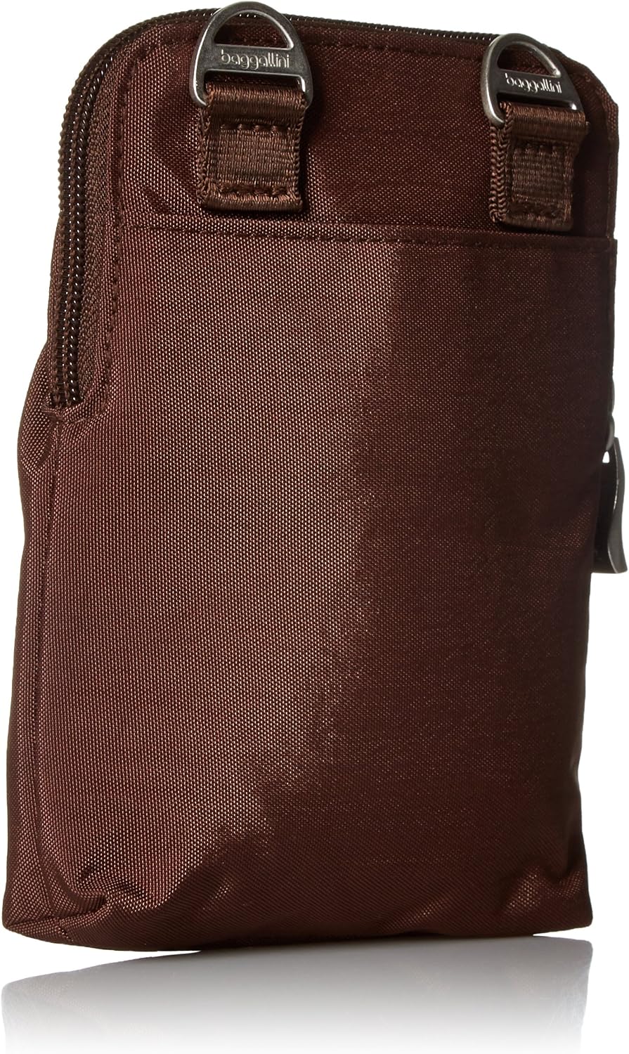 Baggallini Rfid Bryant Pouch JAV Cross Body, Java, One Size