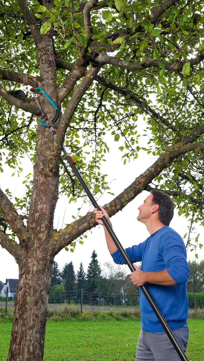 Gardena Sierra Combisystem orientable a 360°. Longitud de la hoja : 350 mm, Estándar