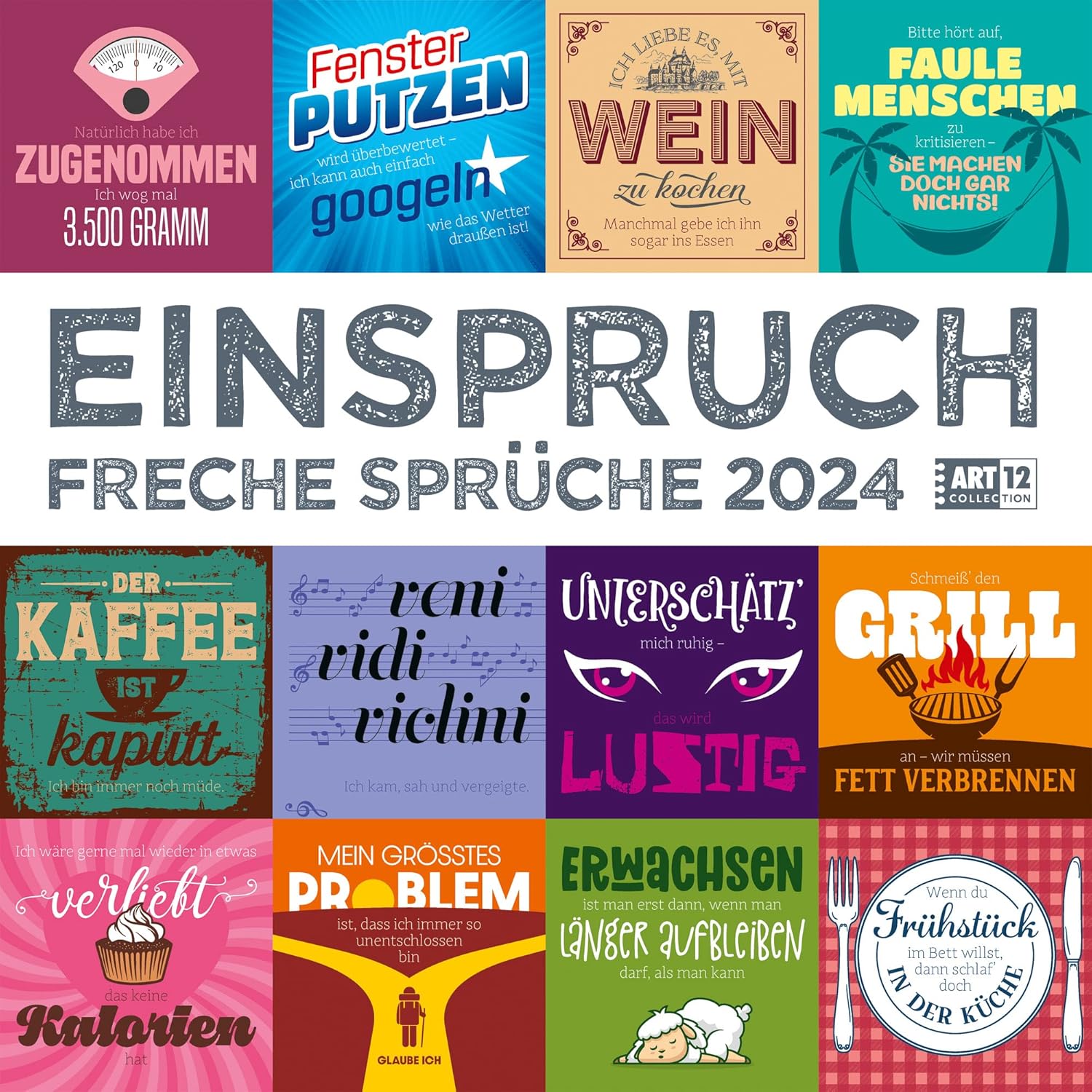 Einspruch 2025, Wandkalender / Broschürenkalender im Hochformat