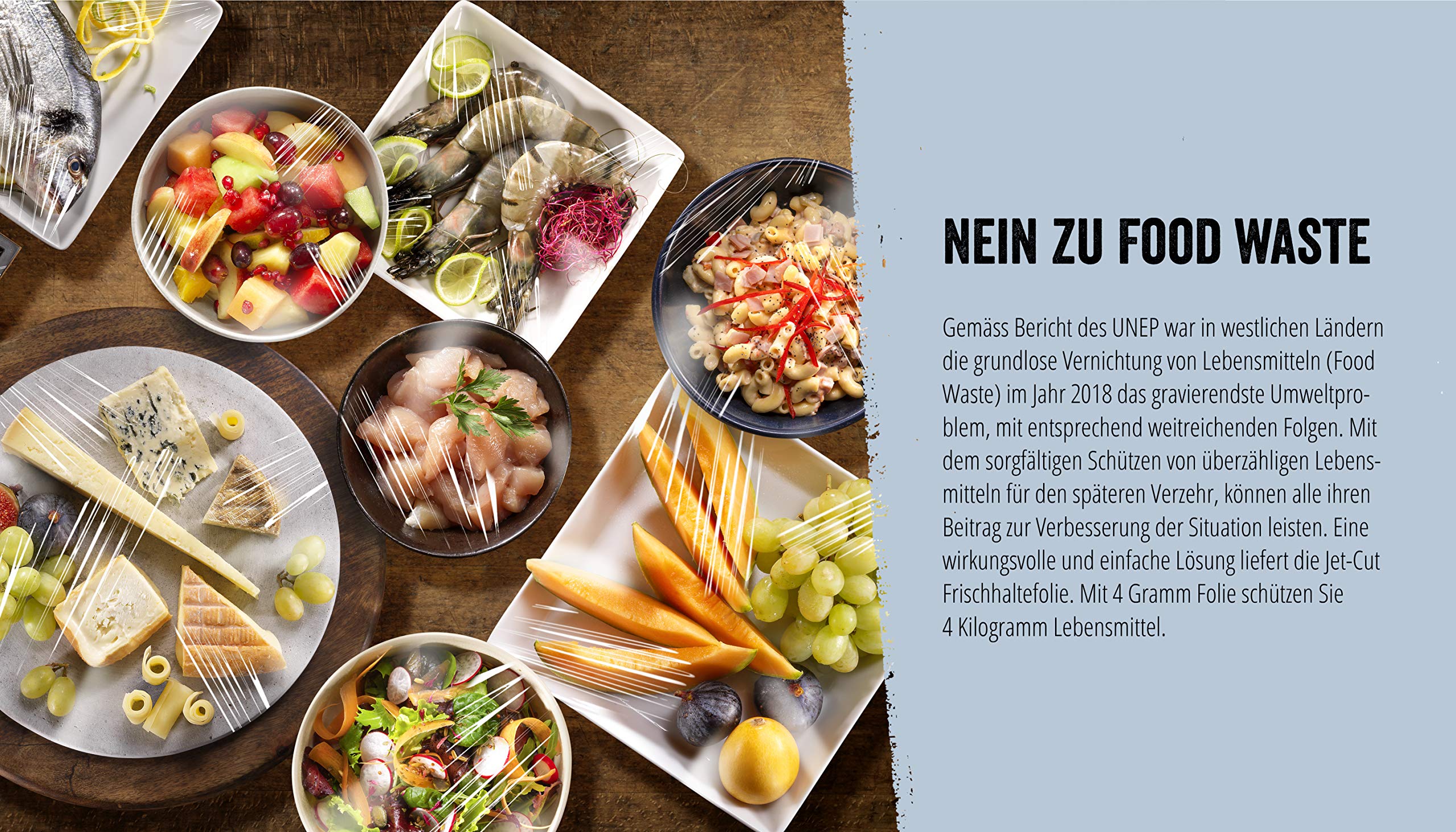 INOX+ Dispenser inklusive Frischhaltefolie & Alufolie, Gastronomie, Edelstahl, 45 cm