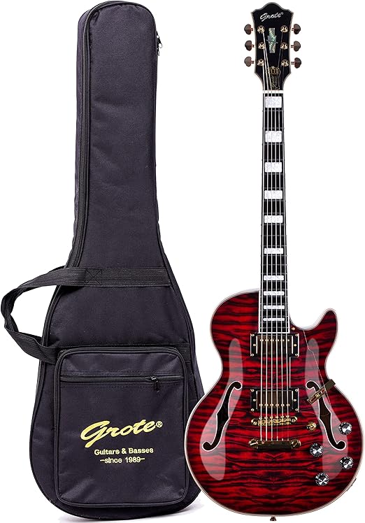 Grote LPF001 SemiHollow Body Electric Guitar Coils Splitting with