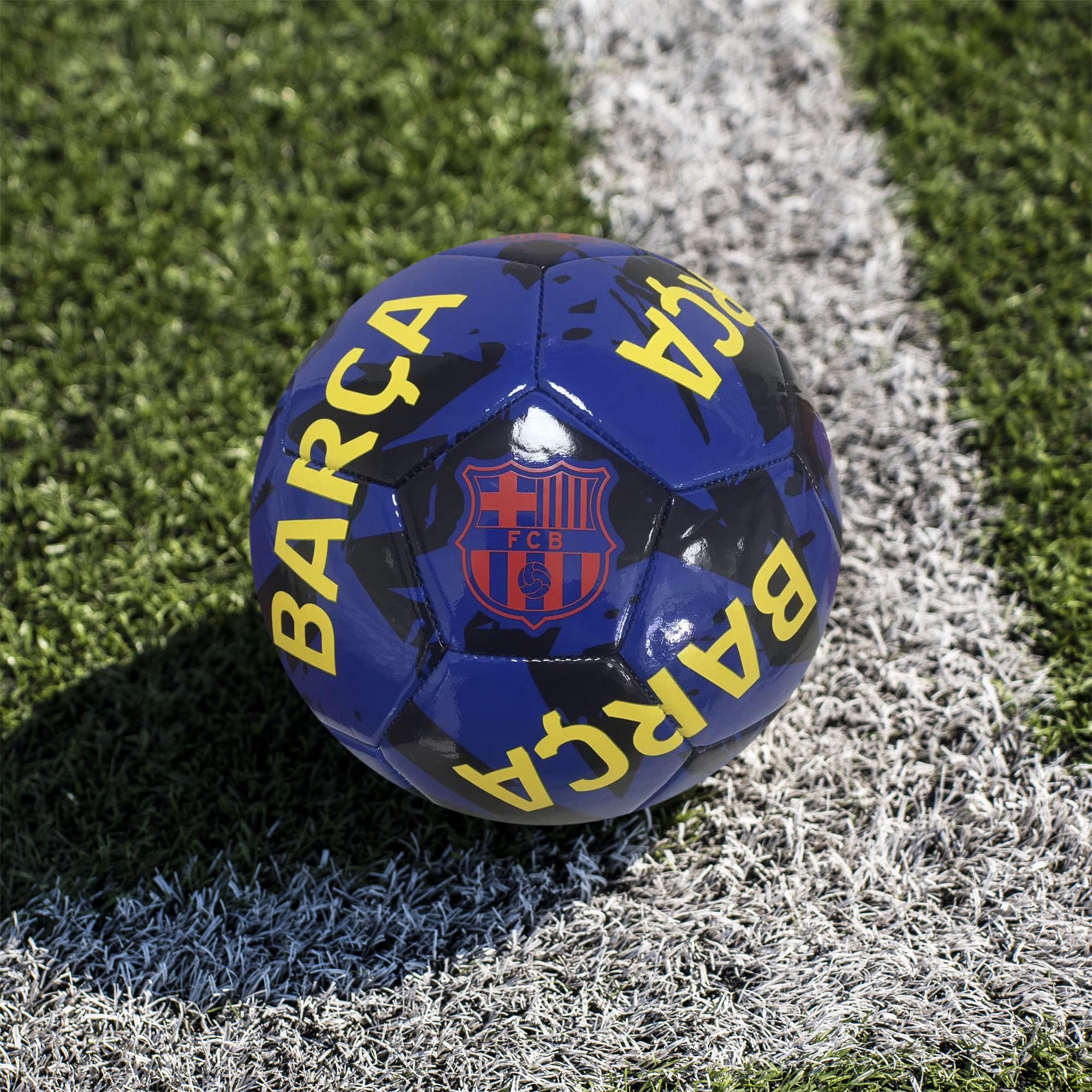 Hy-Pro Oficjalnie licencjonowana piłka nożna FC Barcelona - rozmiar 5, projekt graffiti, towar Barcelona, Barca, trening, mecz, kolekcjonerska dla dzieci i dorosłych