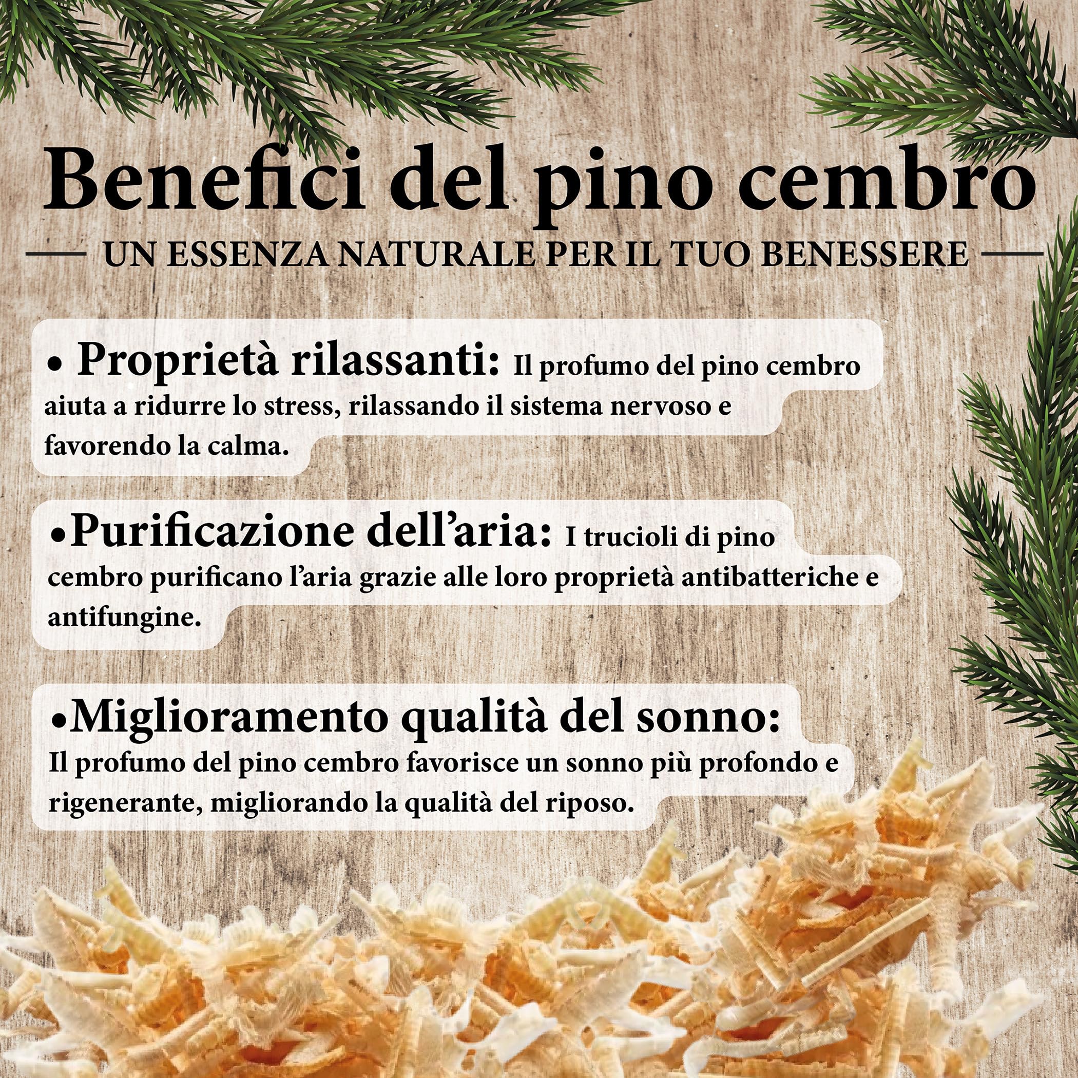 Guanciale sosna Cembro Alto Adige 50 x 80 - naturalna poduszka do głębokiego snu Cirmolo - regulowana, surowa bawełna, relaks