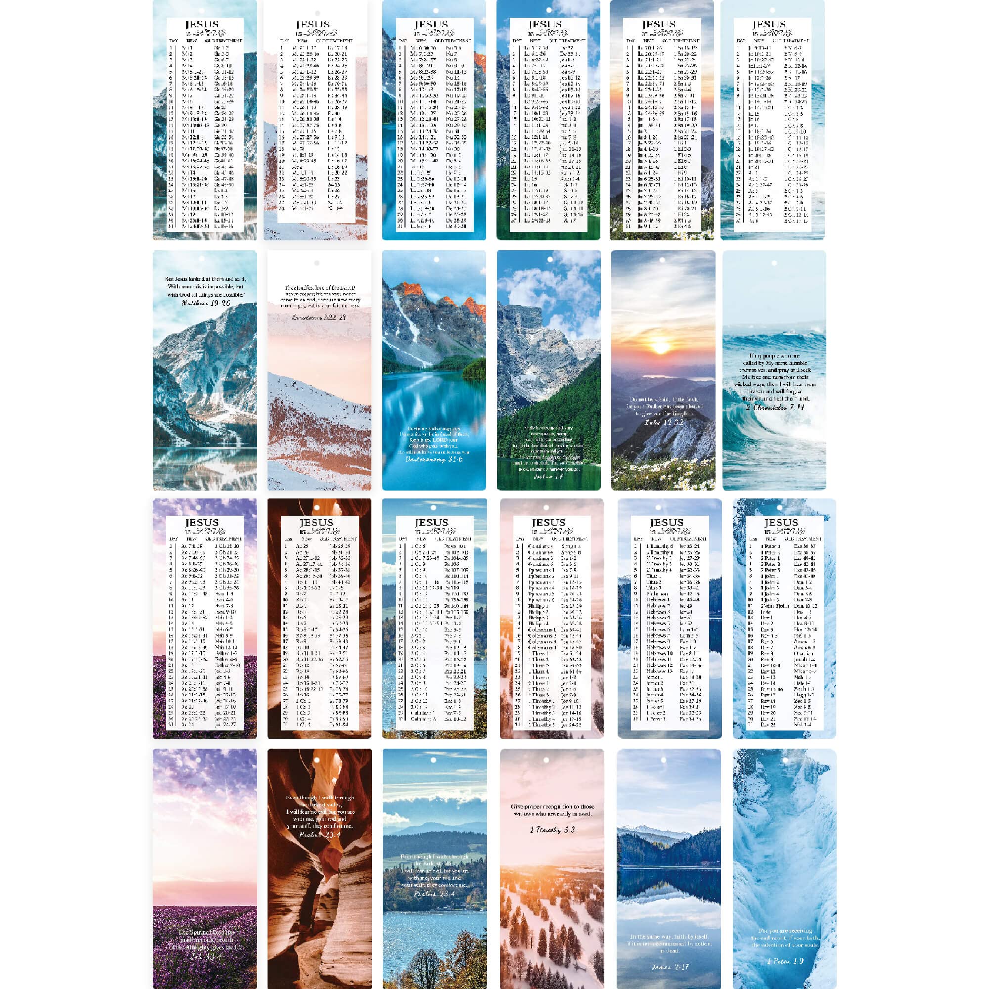 Buy Christian Bookmarks Bulk Pc 12, Inspirational Bible Bookmarks Wit