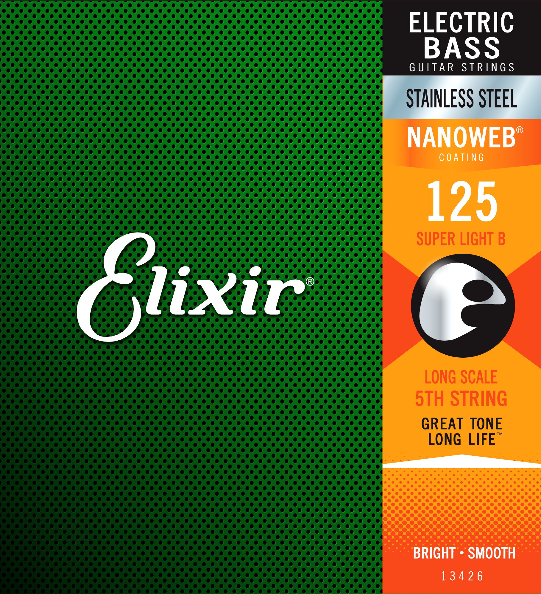 ElixirNanoweb Stainless Steel Single Bass String.125 (13426)