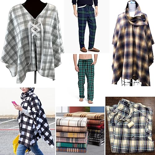 Miniatura 4 de Tela de franela de algodón  100% algodón  60 pulgadas de ancho  acolchado, manta, costura, pijama, camisa  Tela, liso (rojo, 5 yardas)