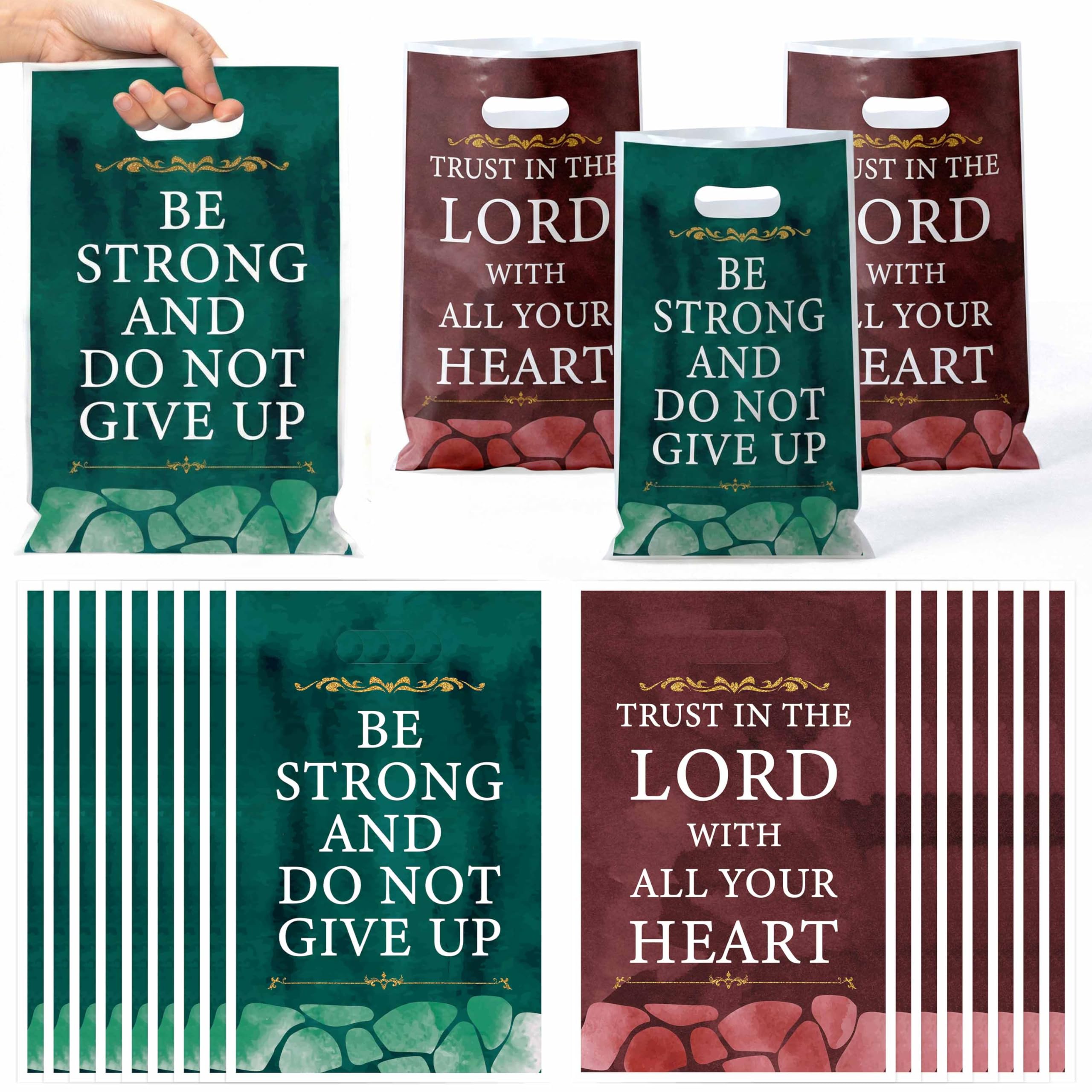 Christian Scripture Party Favor Bag 50Pcs Religious Bible Verse Goodie