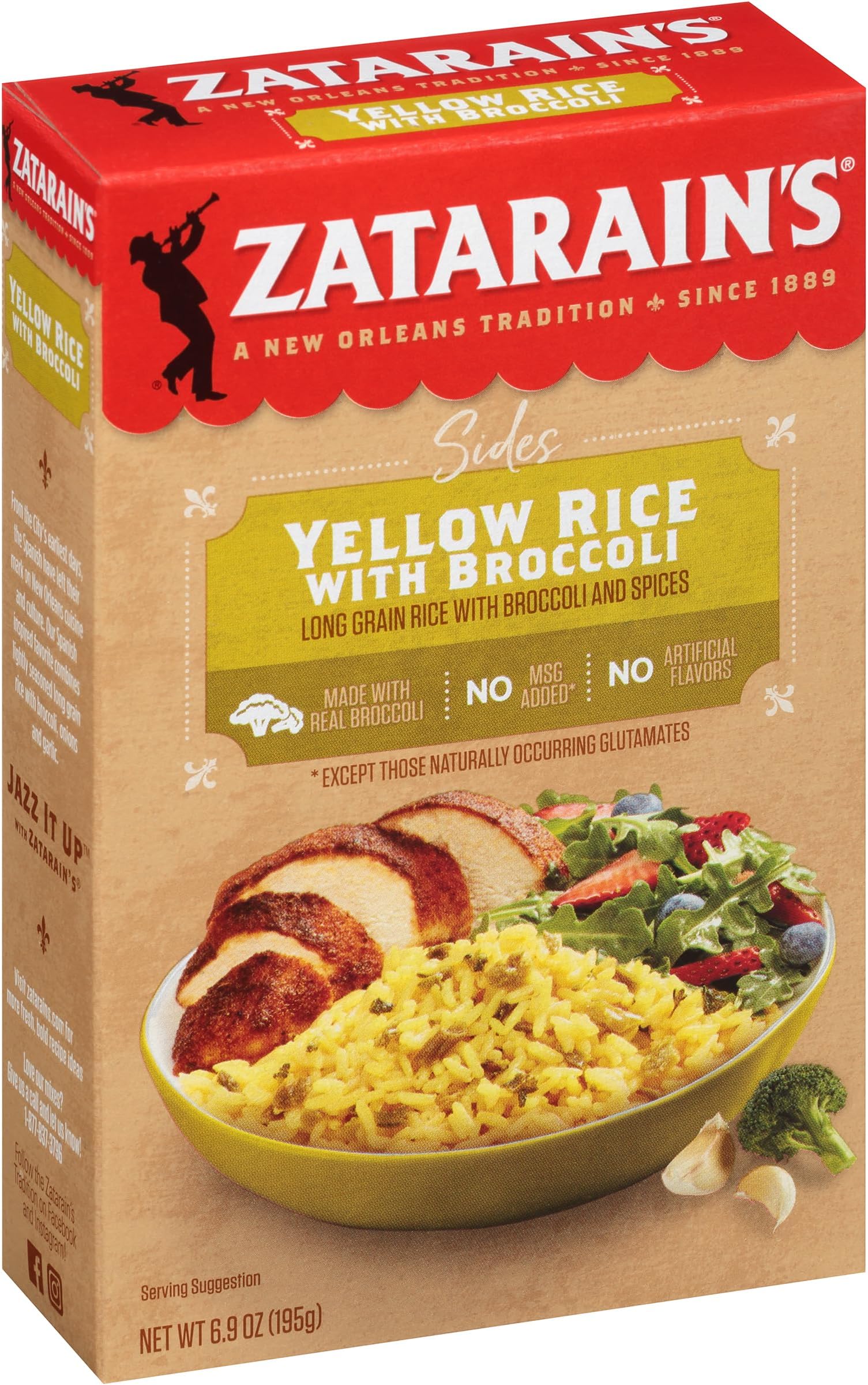 Zatarain's Yellow Rice with Broccoli, 6.9 oz