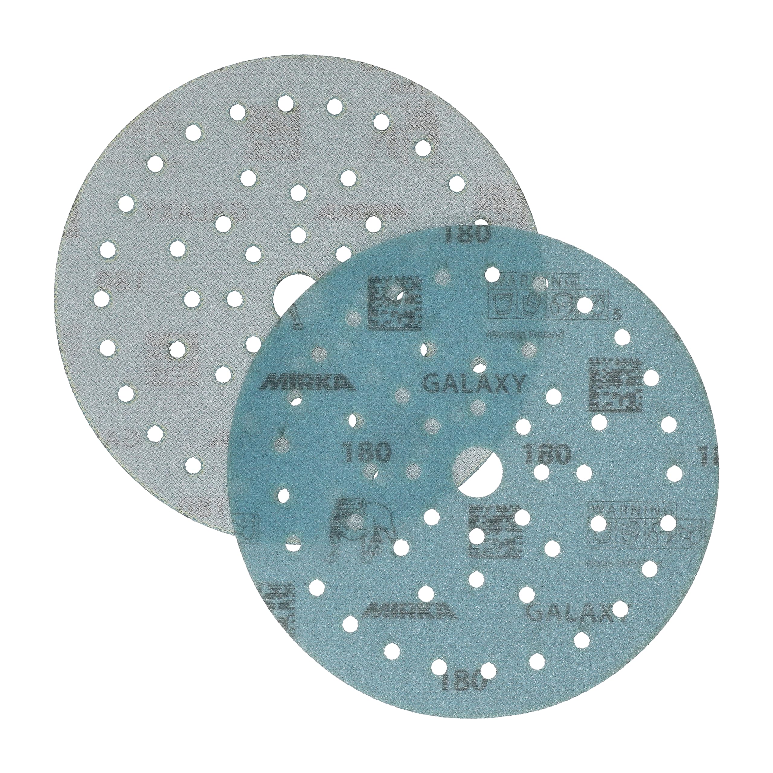 Mirka Galaxy Epoxy Sandpaper 150 mm Hook & loop Grit 180 for Sanding Epoxy Resin, Wood, Epoxy, Rivertable / 50 Pcs Sanding Discs