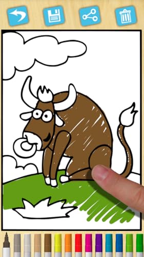 Animais de fazenda para colorir