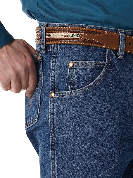 Jean Wrangler Cowboy Relaxed Homme - Coupe Bootcut - 100% Coton - Style Western