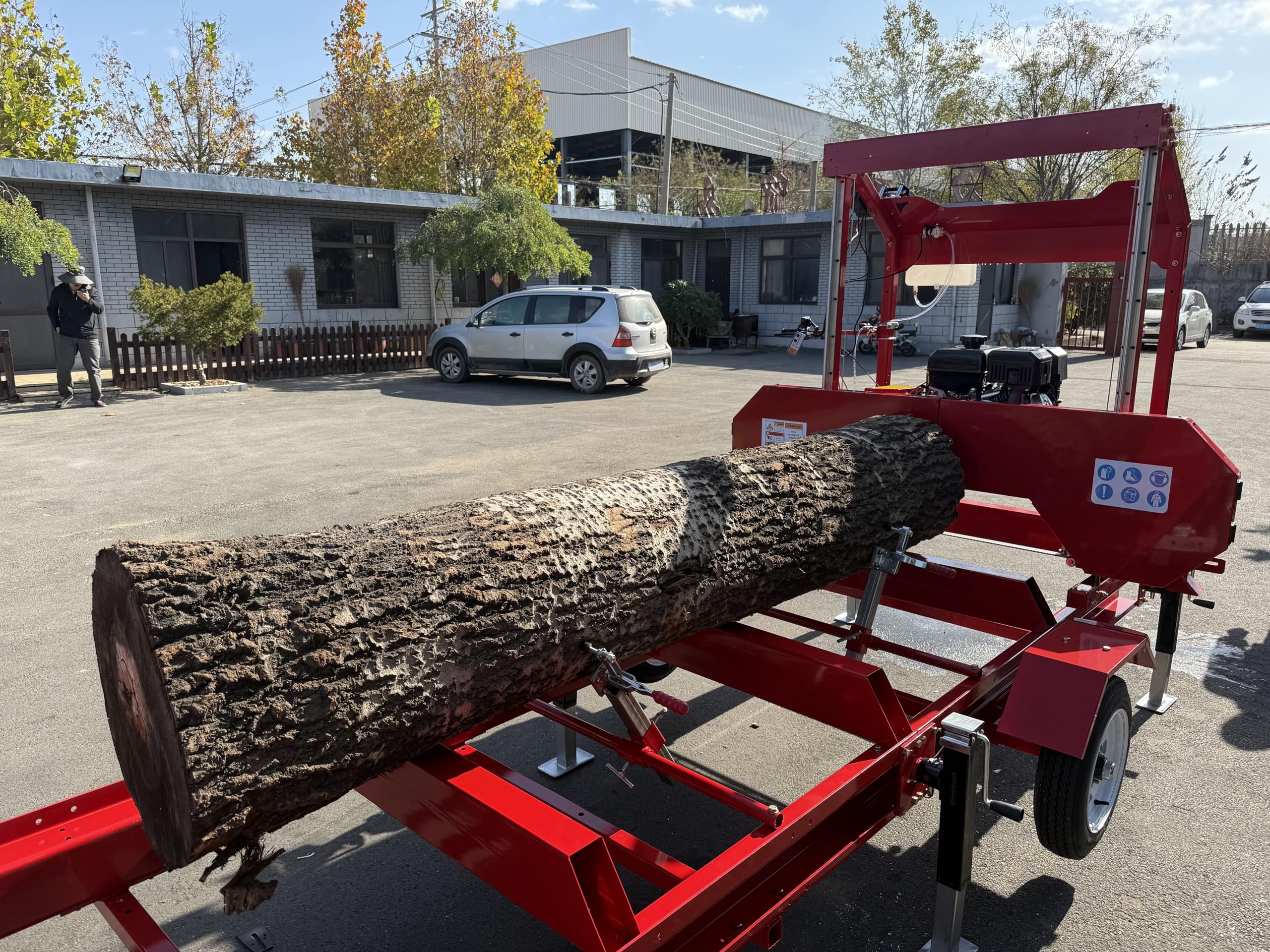 Gas-Powered Sawmill - 15HP 420cc, Cuts 32