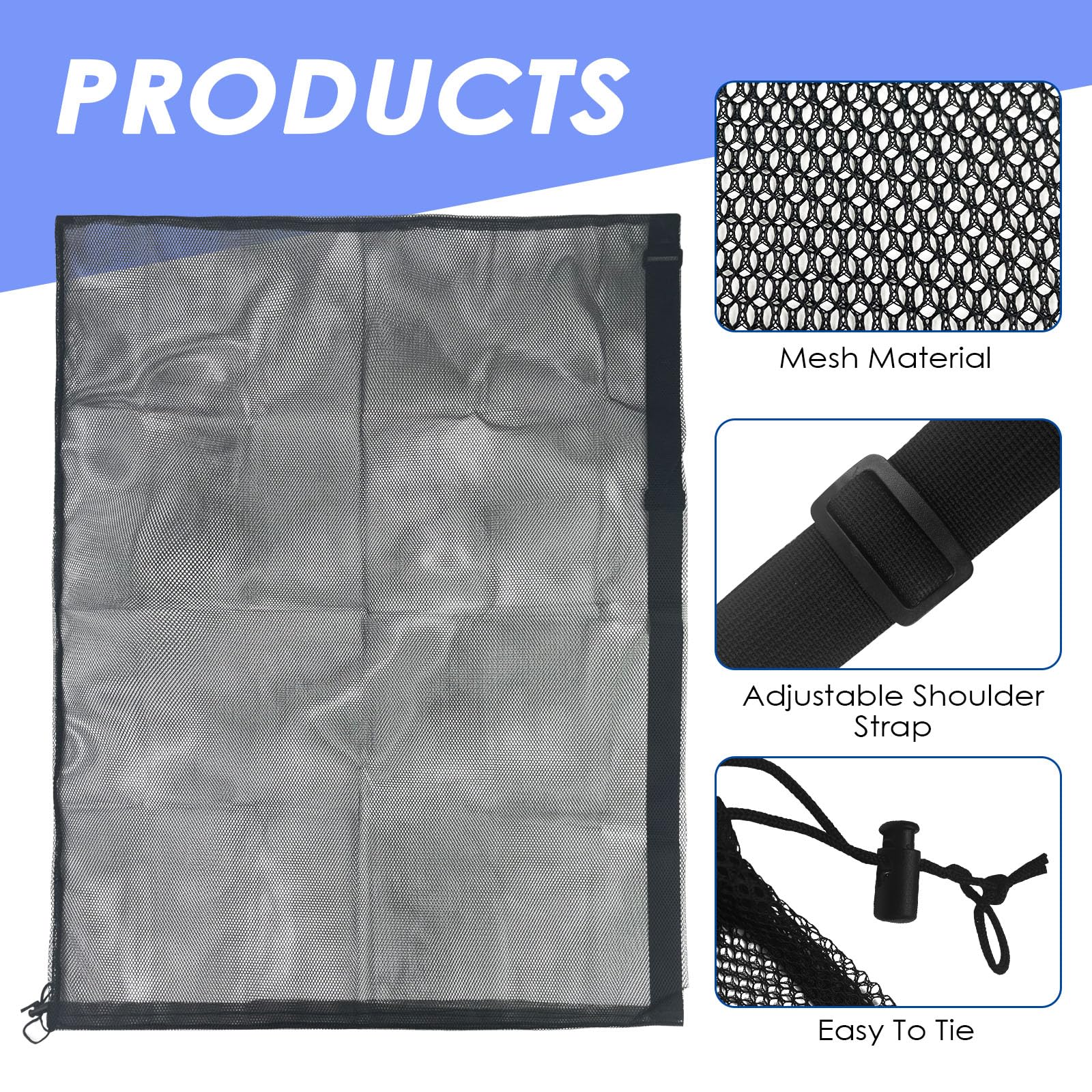 MeoZynxadril Bolsa de Malla Deportiva 79 x 100 cm para Baloncesto Fútbol Voleibol