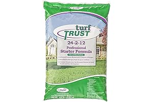 Turf Trust Lawn Starter Formula 24-2-12 - Promotes Fast Growth and Rich Green Color