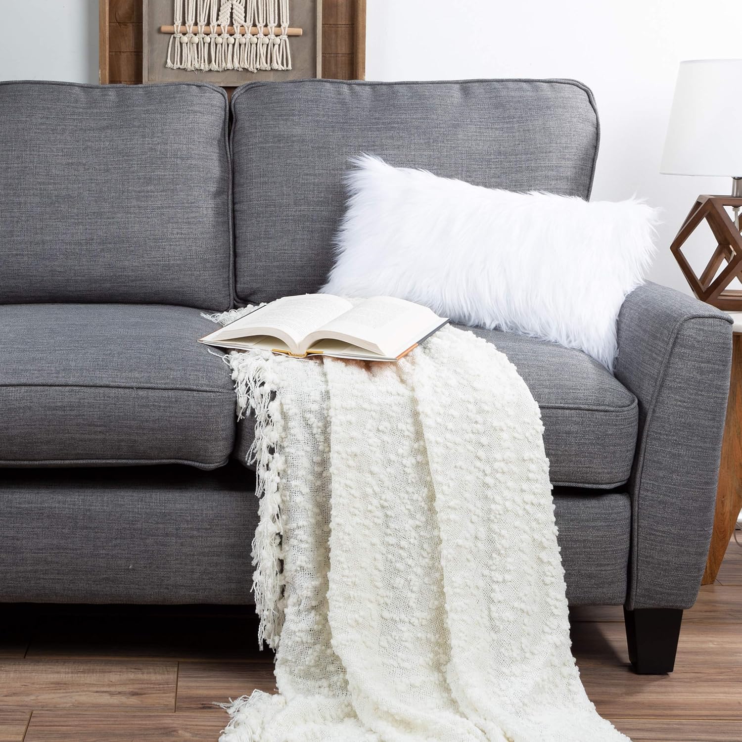 "Lavish Home 80-PFS-6 Pillow, 12""x20""