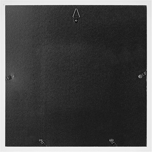 Miniatura 3 de Gallery Perfect Kit de pared de galería con marco de fotos cuadrado blanco de 12 piezas con impresiones artísticas decorativas y plantilla colgante