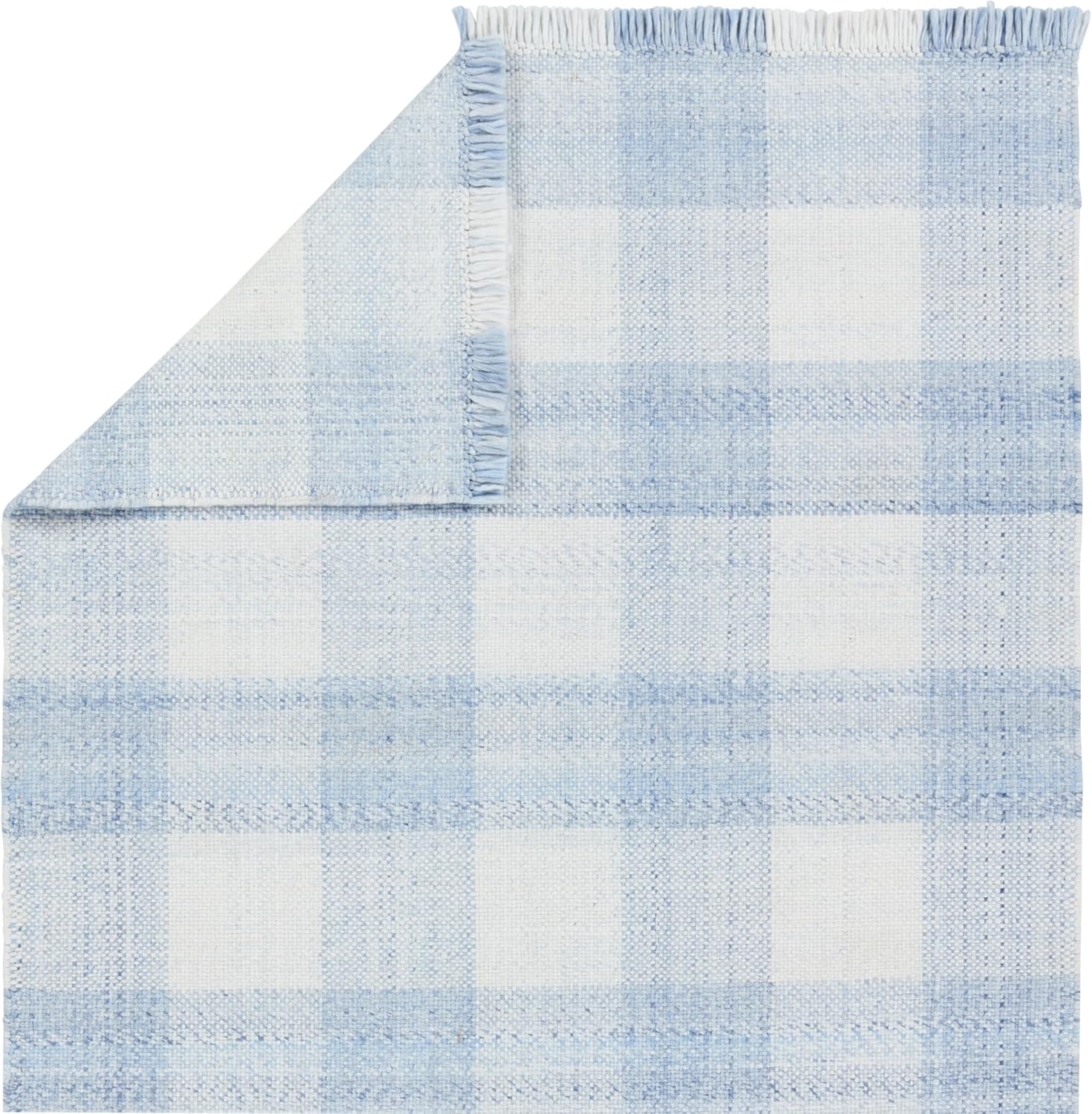 Jaipur Living, Outdoor 5x8 Area Rug, Farmhouse Striped Light Blue/Ivory Patio Rug