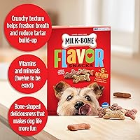 Vista 5 de Aperitivos de sabores para perros, de la marca Milk-Bone, Pequeño/Mediano