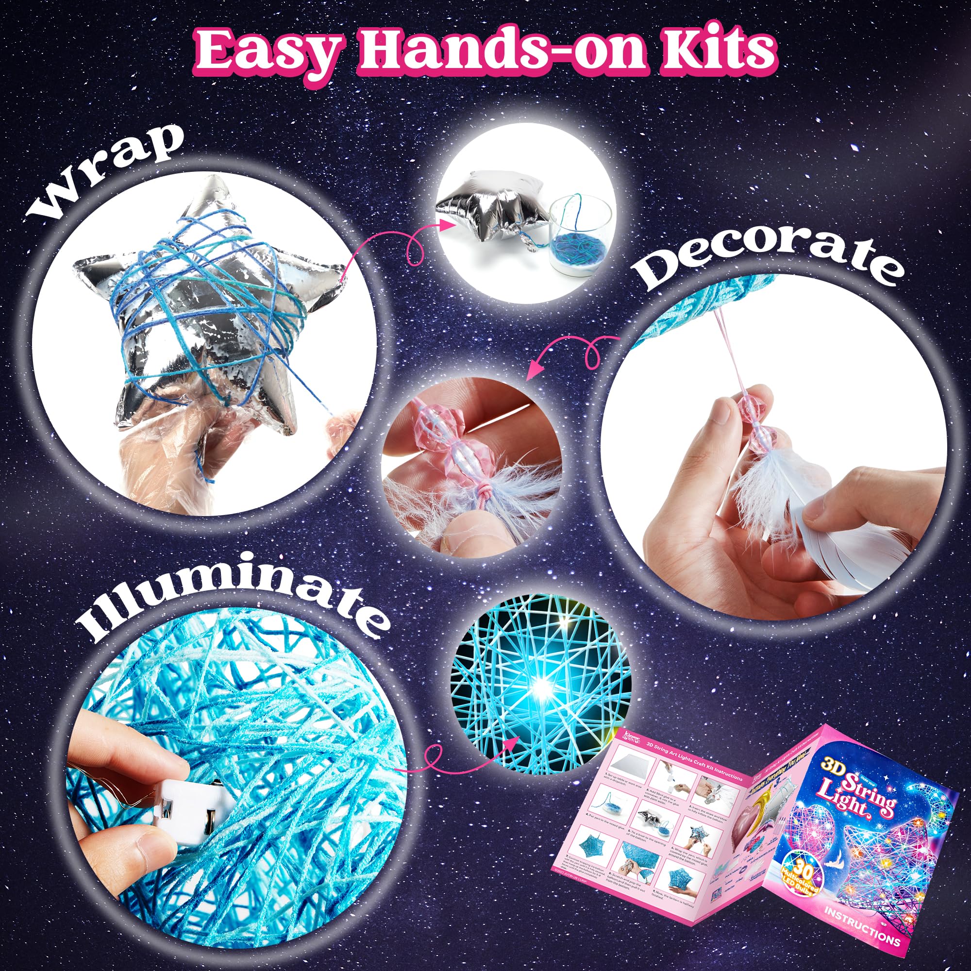 Britik Set Fai Da Te Luminoso Per Bambini – Kit Creativo Regalo Compleanno Per Bambine E Ragazze