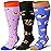 LEVSOX Wide Calf Compression Socks for Women Men Plus Size 15-20 mmHg Extra Large Knee High Support Sock for Nurses Pregnant Travel