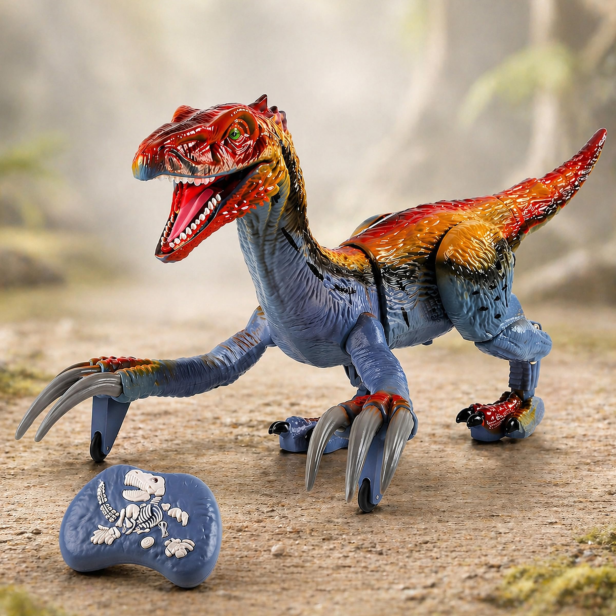 Toyshine Remote Control Rechargeable 2.4ghz Therizinosaurus