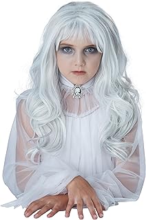 California Costumes girls Ghost Costume Wig, Gray, One Size US