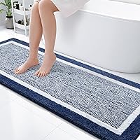 Vista 86 de OLANLY Alfombras de baño 30x20, tapete de baño de microfibra extra suave y absorbente, antideslizante, lavable a máquina, secado rápido, alfombra