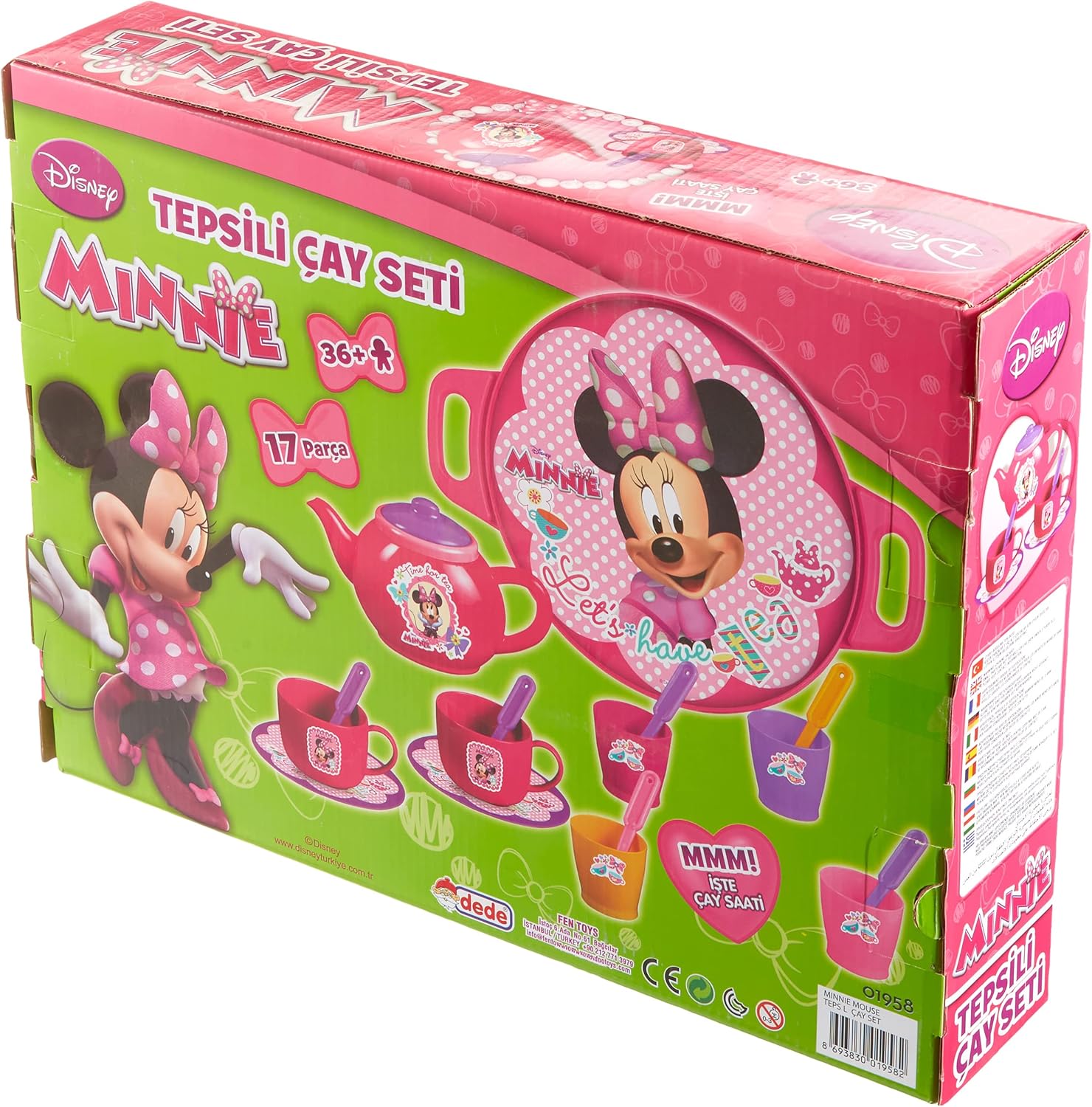 Dede Toy Tea Set with Minnie Mouse Tray
