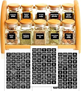Inkware Black Waterproof Vinyl Self-Adhesive Stickers for Wall for Decals Craft, Kitchen Jar Containers Labels, Mason Jars Glass Bottles(Pack of 150-(2 Inch X 1.5 Inch), 150 Labels
