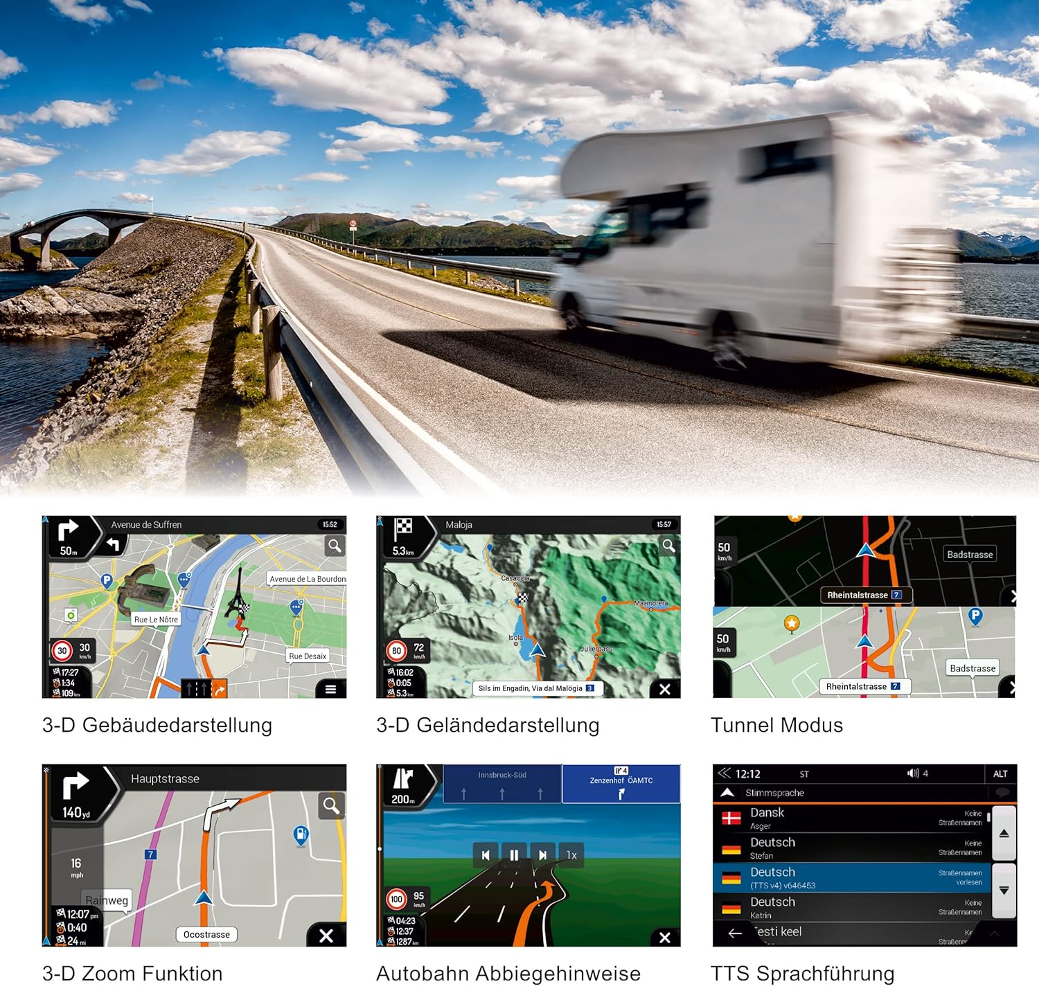 Advanced Navigation Features Displayed on Screen