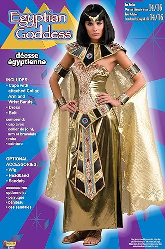 Miniatura 2 de Forum Novelties - Disfraz de diosa egipcia para mujer, dorado, talla única de EE. UU, Oro