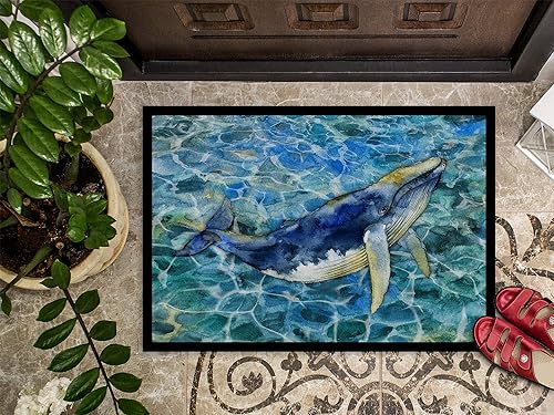 Miniatura 3 de Caroline's Treasures BB5336JMAT - Felpudo de ballena jorobada de 24 x 36 pulgadas, para interiores y exteriores, para entrada, antideslizante,