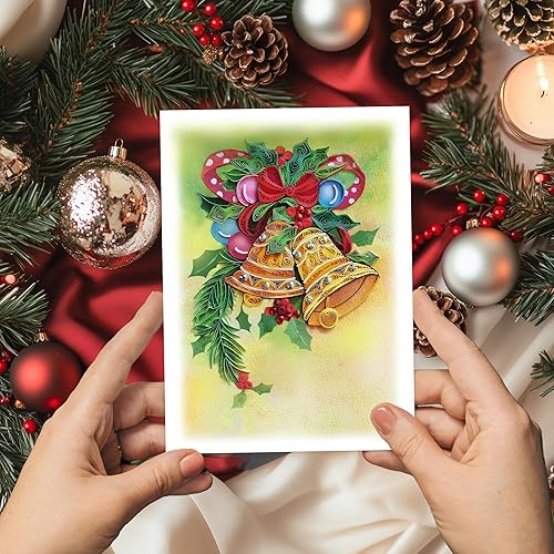 Miniatura 2 de Ringbell - Tarjeta de felicitación de flores de Navidad, tarjeta de felicitación de flores de acuarela para vacaciones, feliz año nuevo, para mamá,