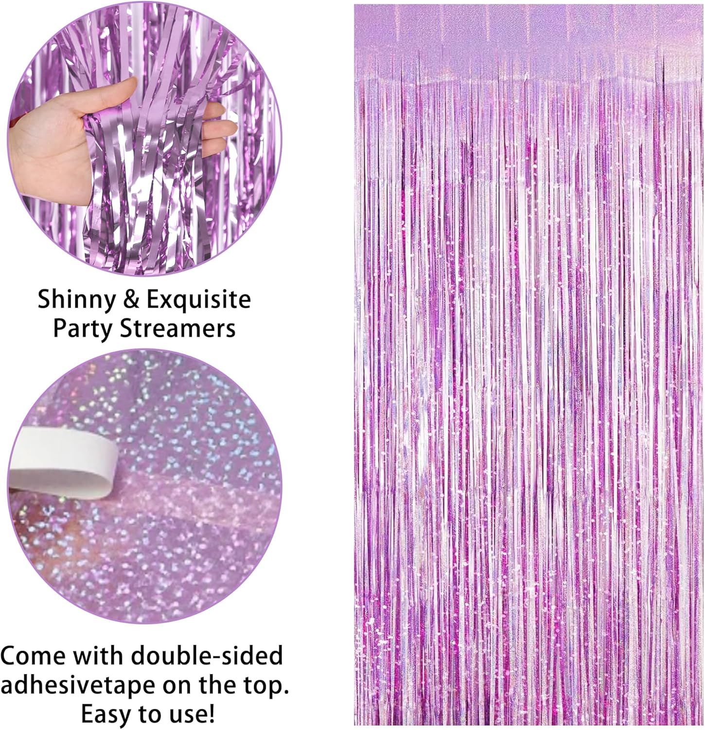 Trgowaul Purple Pink 10th Birthday Decorations for Girls, Double Digits Birthday Party Supplies Banner, 10th Sash and Crown, Cake Topper, 10 Number Balloon, Fringe Curtains, 10 Year Old Girl Decor Set