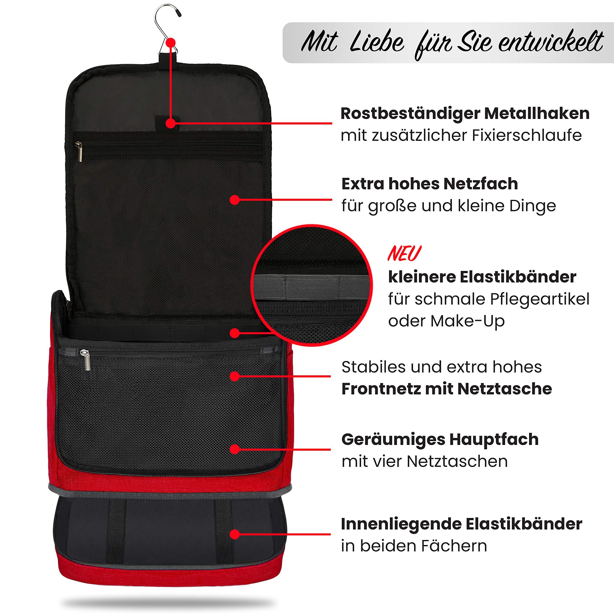 XXL - Astuccio da bagno da appendere, design 2023