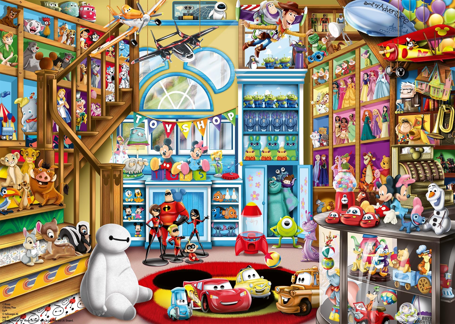 Disney Pixar Toy Store 1000 Piece Jigsaw Puzzle for Adults & Kids Age 12 Years Up