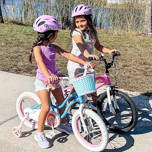 Miniatura 4 de RoyalBaby Bicicleta EZ para niñas, bicicleta Stargirl, entrenamiento libre, equilibrio a pedal, bicicleta de fácil aprendizaje, 12-20 pulgadas para