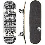 Magneto Complete Skateboard - 7-Ply Maple Deck Youth & Cruiser Skateboard - Double Kick Concave for Tricks - Smooth 95A Urethane Wheels & ABEC-5 Bearings - 27.5 x 7.75 in, Candy