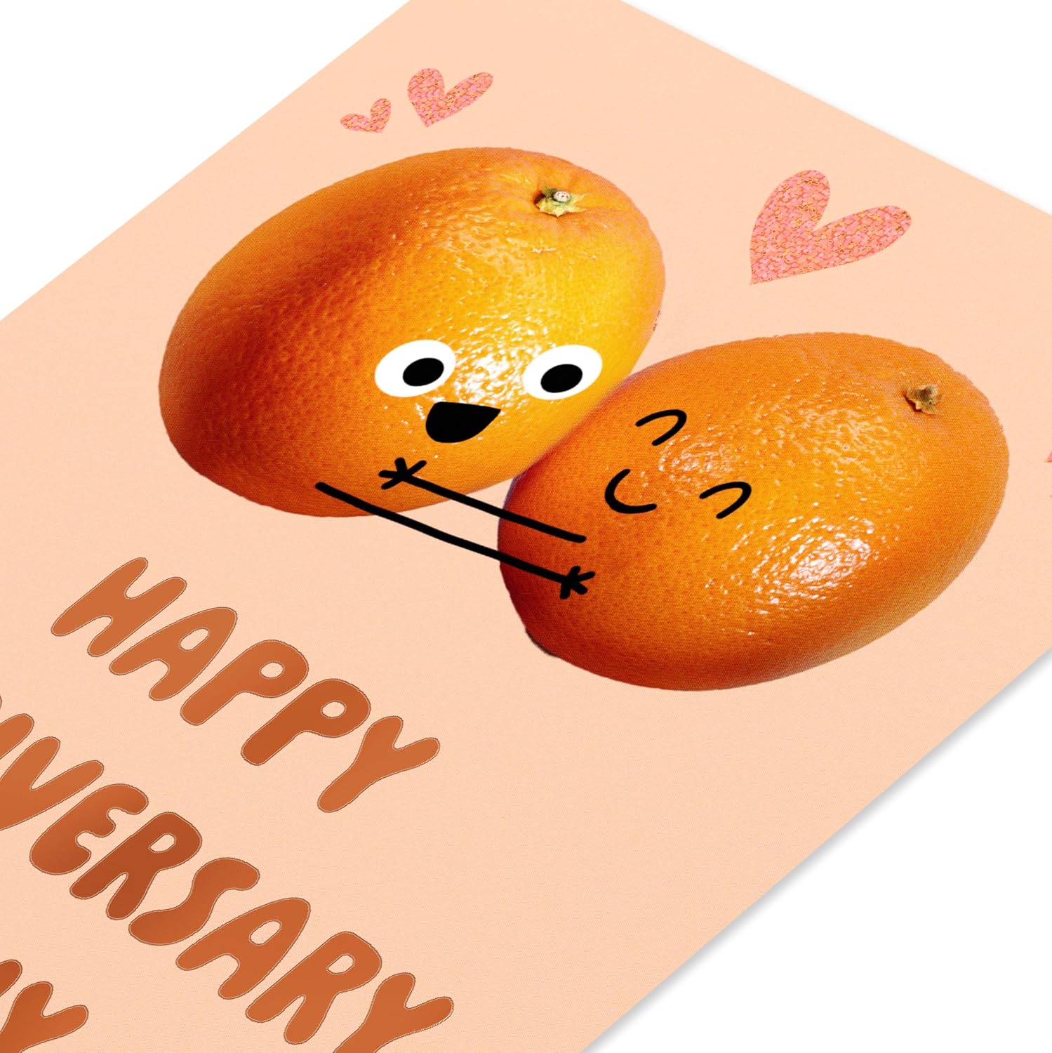 American Greetings Funny Anniversary Card for Him or Her (Orange You Glad)