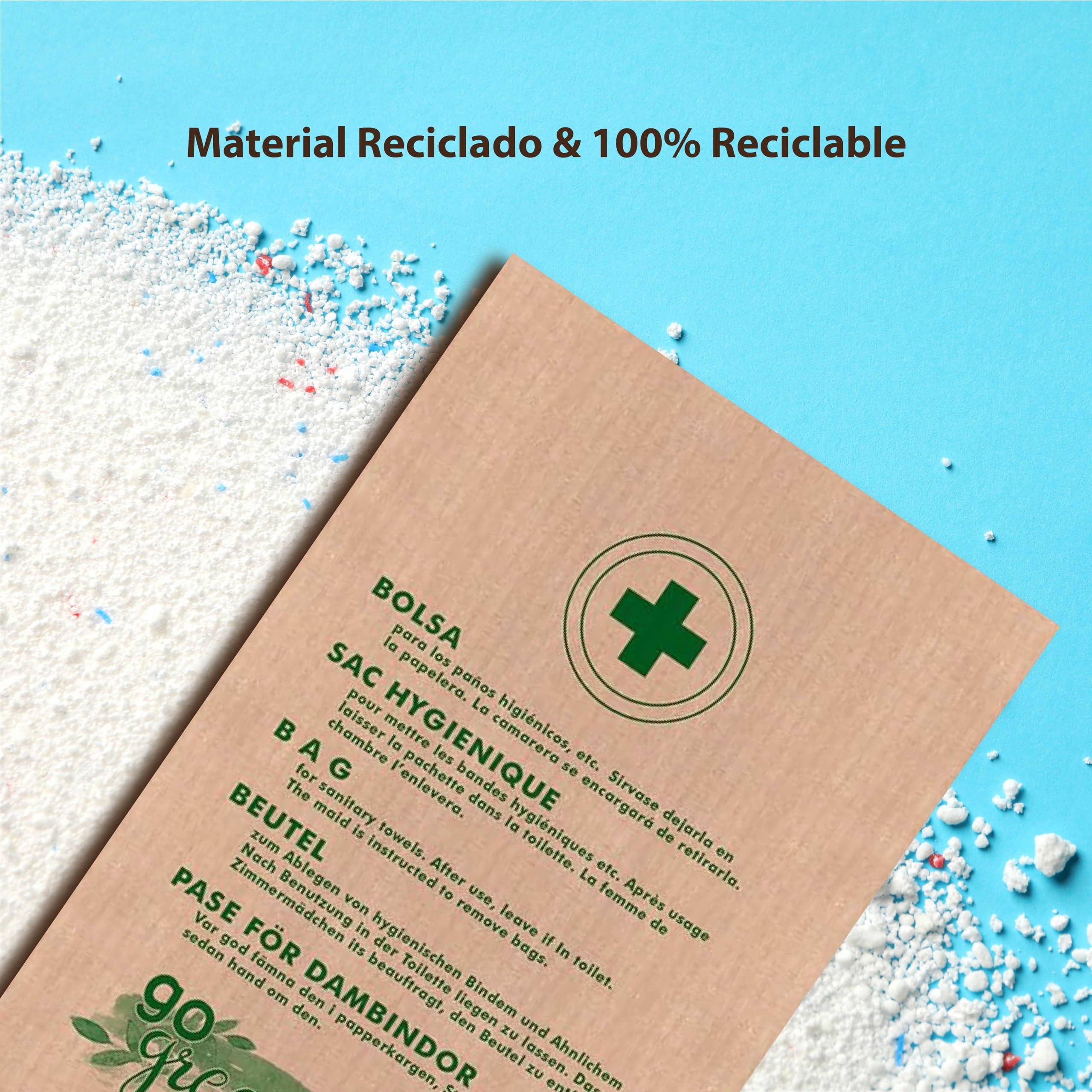 1000 Stück- Hygienebeutel für Damenbinden | Nachhaltige Entsorgungsbeutel für Damenbinden | 100% umweltfreundliche Öko Hygienebags | Hygienebeutel Papier | Hygienebeutel für Tampons