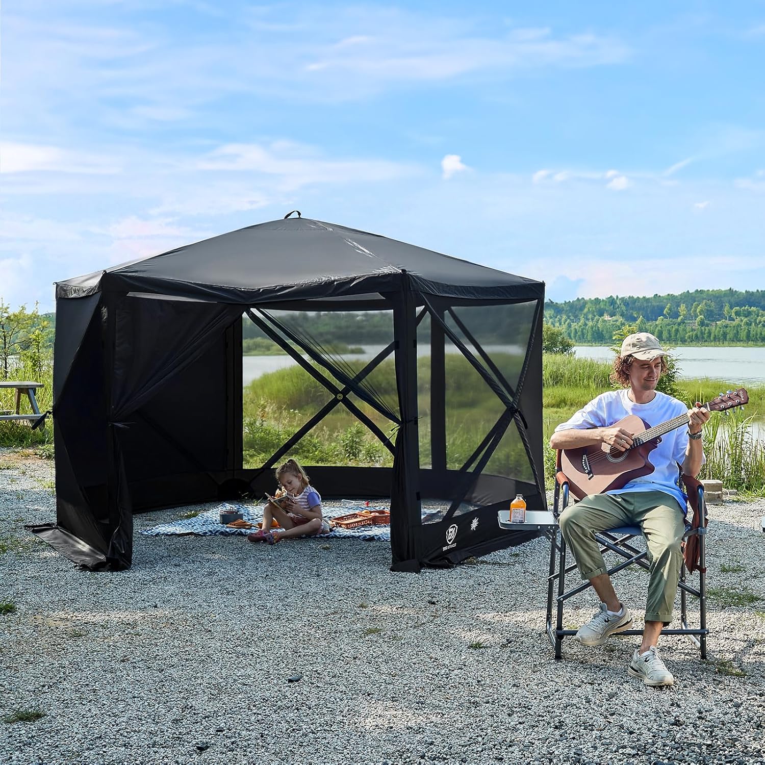EVER ADVANCED Wind Panels for Pop up Gazebos, Rain Proof Screen Panels with 70.9" Side Length, 2000mm Water Resistant