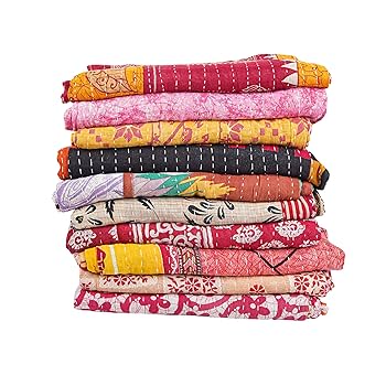 【SALE】明るい刺繍と陽だまりカラーのヴィンテージカンタキルト SALE】明るい刺繍と陽だまりカラーのヴィンテージカンタキルト