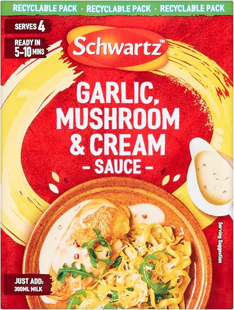 Schwartz Garlic, Mushroom & Cream Sauce Mix, 26g